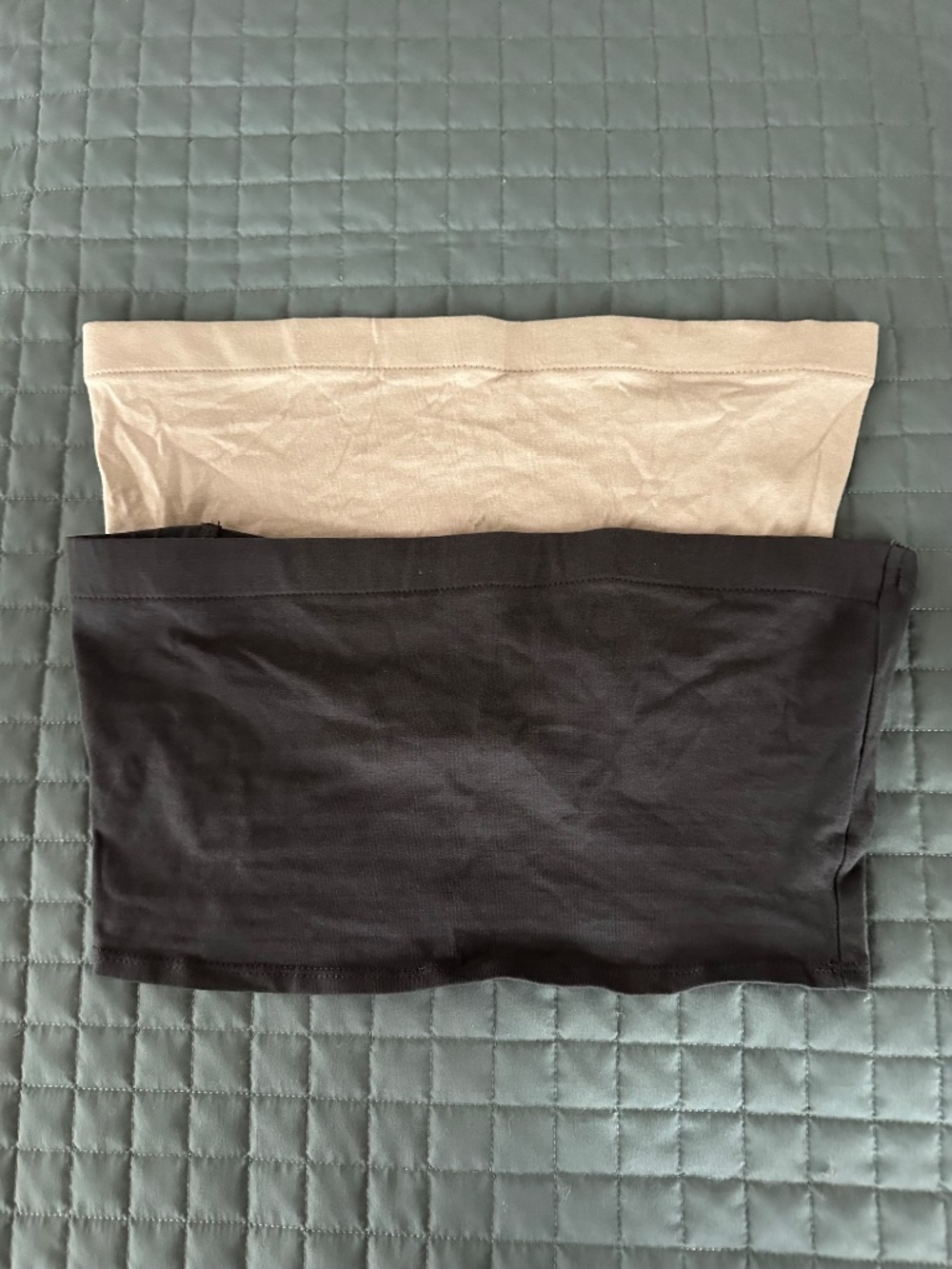 H&M LOT OF 2 LADIES TUBE CROP TOPS SIZE MEDIUM